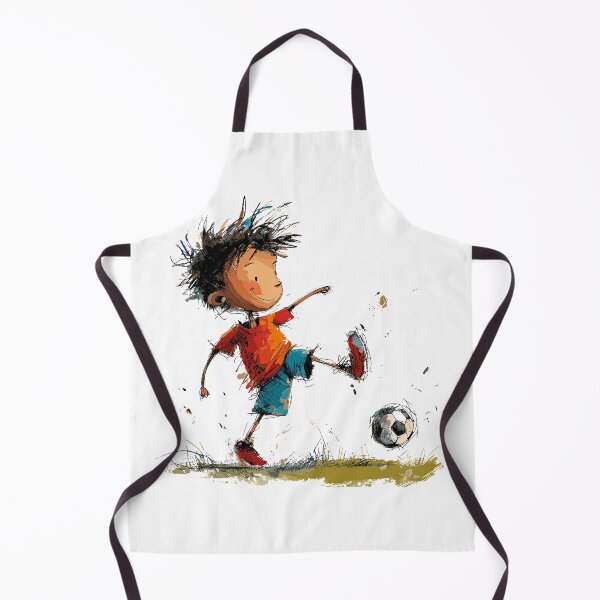 Item preview, Little Boy Playing Soccer designed and sold by Liededrom..