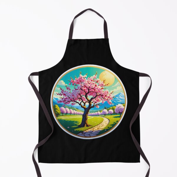 Aperçu de l'œuvre Tranquil Blooming Cherry Orchard créée et vendue par artwaves.