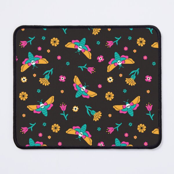 Item preview, death's head butterflies and flowers designed and sold by burbura.