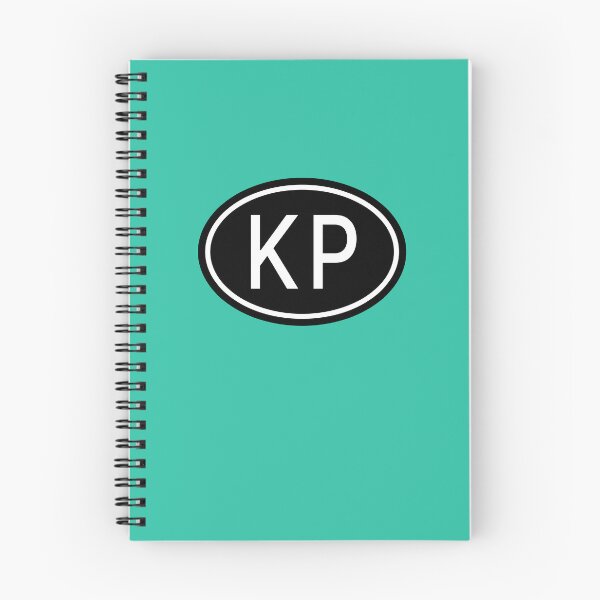 Artikelvorschau, KP Initialen Monogramm ovale weiße Buchstaben entworfen und verkauft von Jeallan Designs.