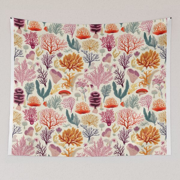 Item preview, Wonder Coral Reef Detailed Patterns designed and sold by Mandie Kuo.