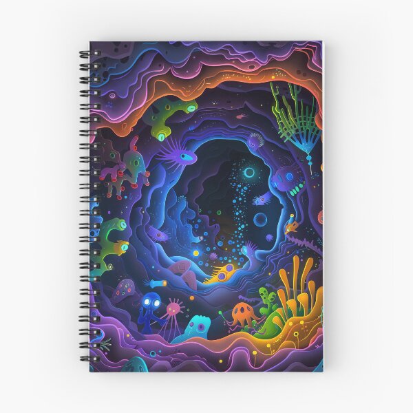 Item preview, cute colorful monsters and aliens-neon doodle designed and sold by minazareei.
