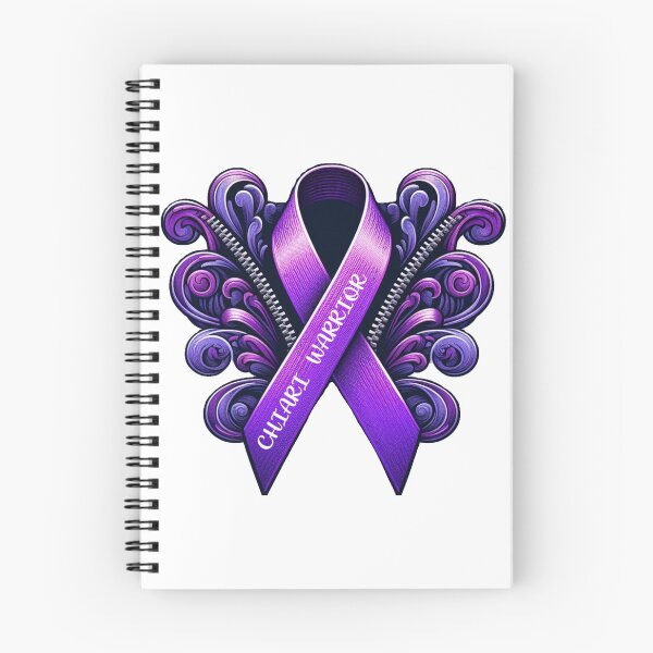 Item preview, Fancy Chiari Warrior Ribbon- white background  designed and sold by TonzDesigns.