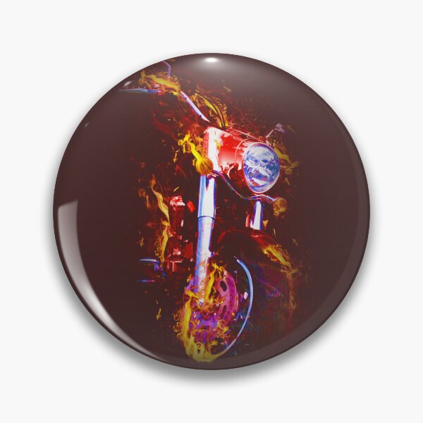 Item preview, Motorcycle in flames designed and sold by AstorAurora.