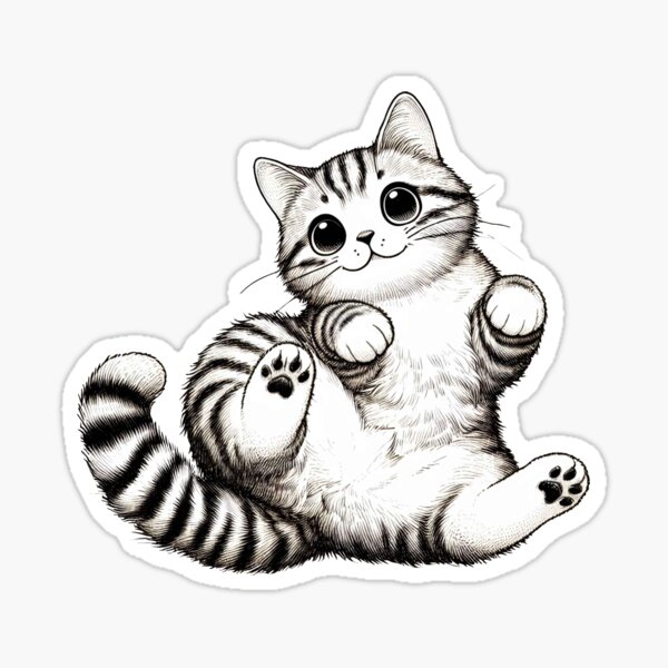 Item preview, Playful Cat Art designed and sold by FelineLabs.