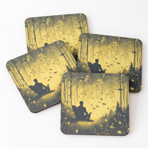 Item preview, Whimsical Firefly in Pastel Dreamland - Enchanting and Magical Illustration designed and sold by Aqmean.