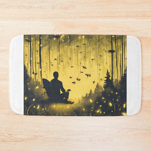 Item preview, Whimsical Firefly in Pastel Dreamland - Enchanting and Magical Illustration designed and sold by Aqmean.