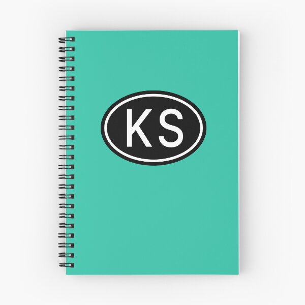 Artikelvorschau, KS Initialen Monogramm ovale weiße Buchstaben entworfen und verkauft von Jeallan Designs.