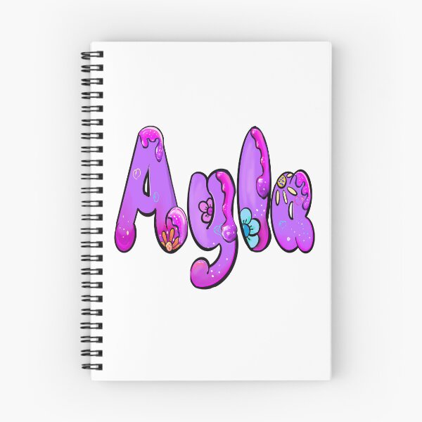 Item preview, Ayla popular girls name woman women’s first name in purple drip calligraphy Ayla designed and sold by Artonmytee.