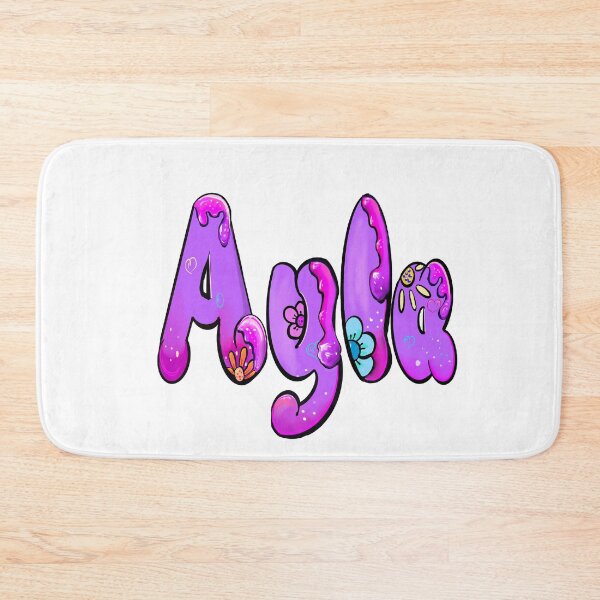 Item preview, Ayla popular girls name woman women’s first name in purple drip calligraphy Ayla designed and sold by Artonmytee.