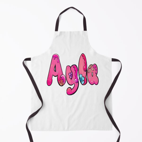 Item preview, Ayla popular girls name woman women’s first name in pink flowers drip calligraphy Ayla designed and sold by Artonmytee.