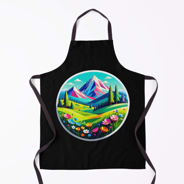 Item preview, Vibrant Mountain Meadow Landscape designed and sold by artwaves.