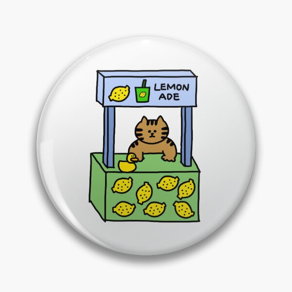 Item preview, a Cat and a Duck selling lemonade designed and sold by superbaechoo.