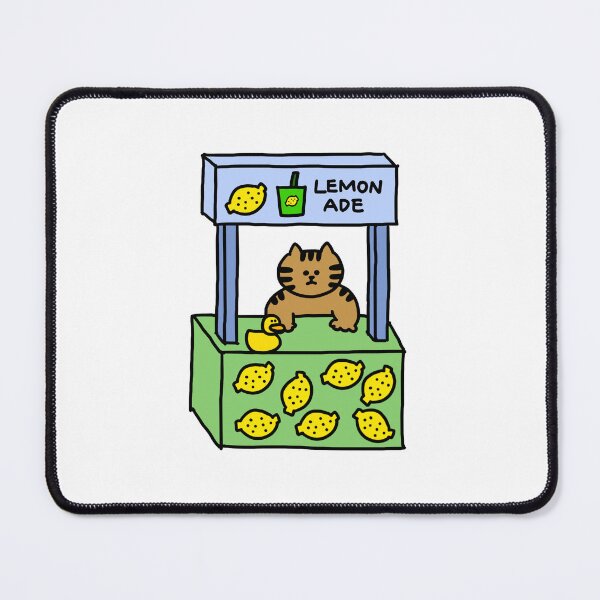 Item preview, a Cat and a Duck selling lemonade designed and sold by superbaechoo.