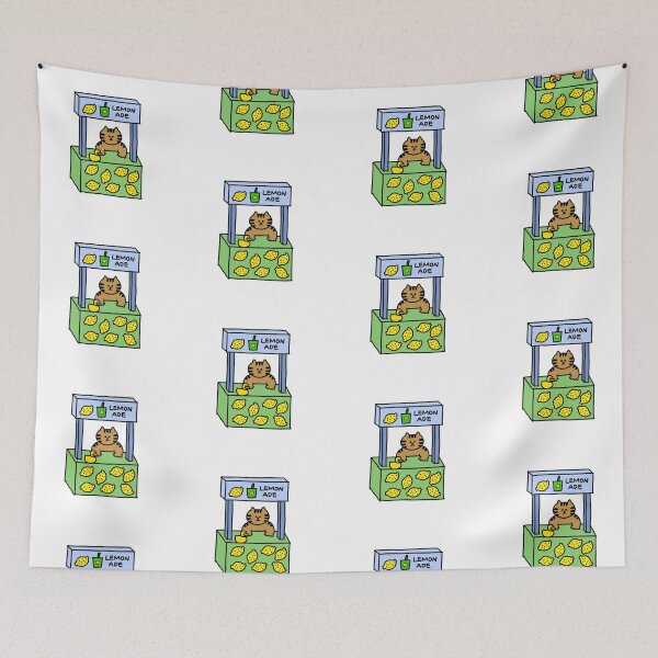 Item preview, a Cat and a Duck selling lemonade designed and sold by superbaechoo.