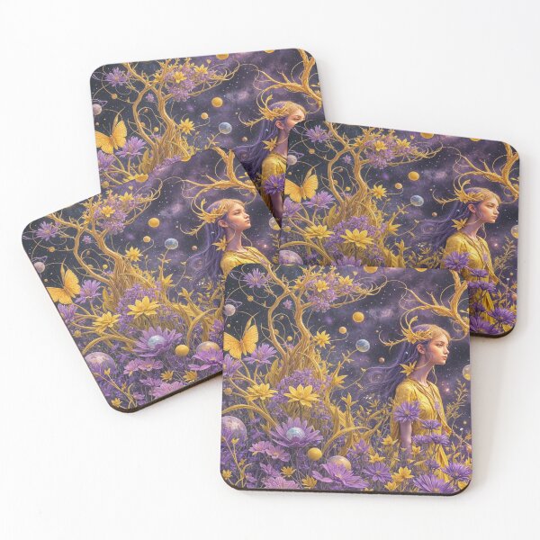 Item preview, Yellow And Purple Beautiful Fairy World  designed and sold by Moonlit-Magic.