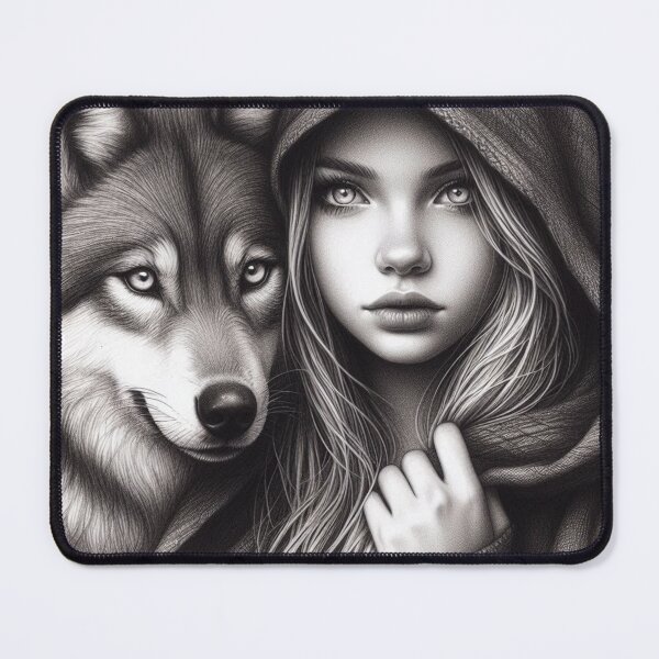 Item preview, Girl with wolf designed and sold by Liferbys.