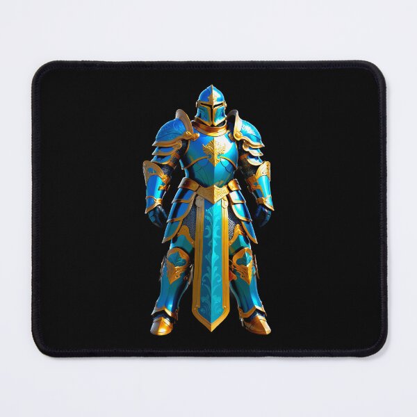Item preview, Regal Knight in Blue and Gold Armor designed and sold by artwaves.