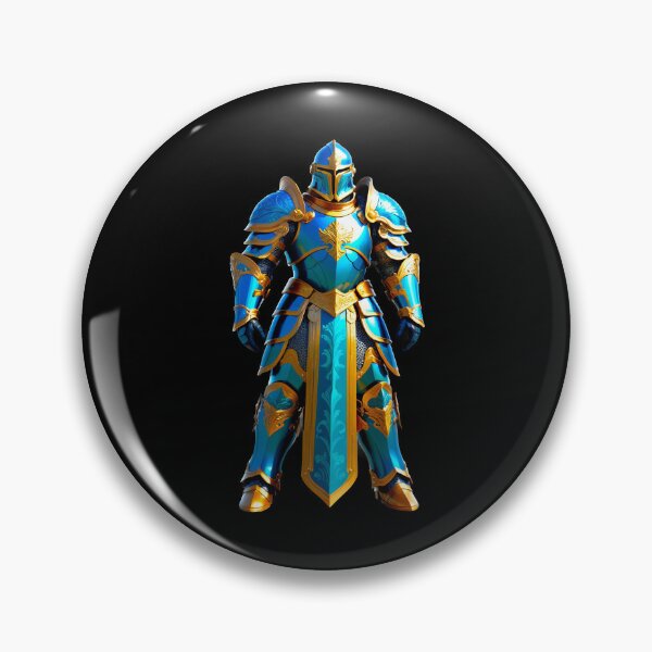 Item preview, Regal Knight in Blue and Gold Armor designed and sold by artwaves.