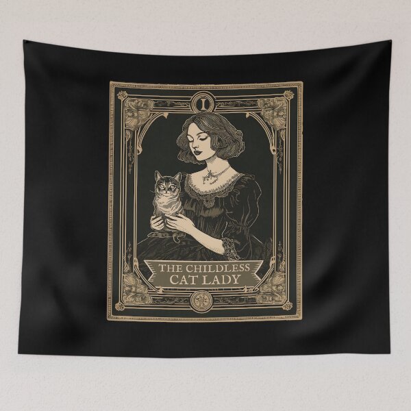 Item preview, Kamala Harris 2024 Shirt Childless Cat Lady for Kamala Vintage Tarot Card Witchy Halloween designed and sold by trendyzcom.