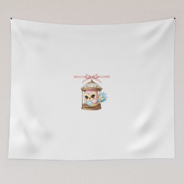 Item preview, Cute bird in a cage. designed and sold by Vegasstickers.