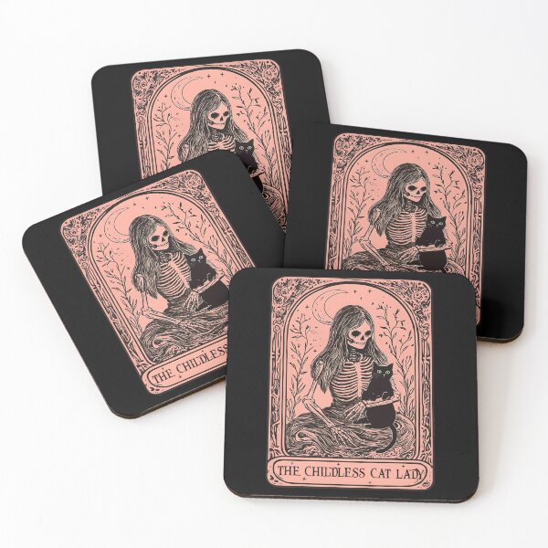 Item preview, Kamala Harris 2024 Shirt Childless Cat Lady for Kamala Vintage Skeleton Tarot Card Halloween Witch Feminist designed and sold by trendyzcom.