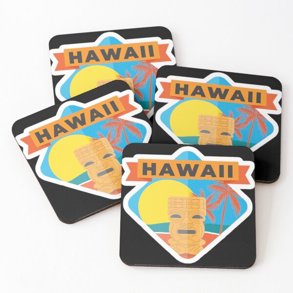 Item preview, Hawaii tiki travel sticker designed and sold by Inkwell grove.
