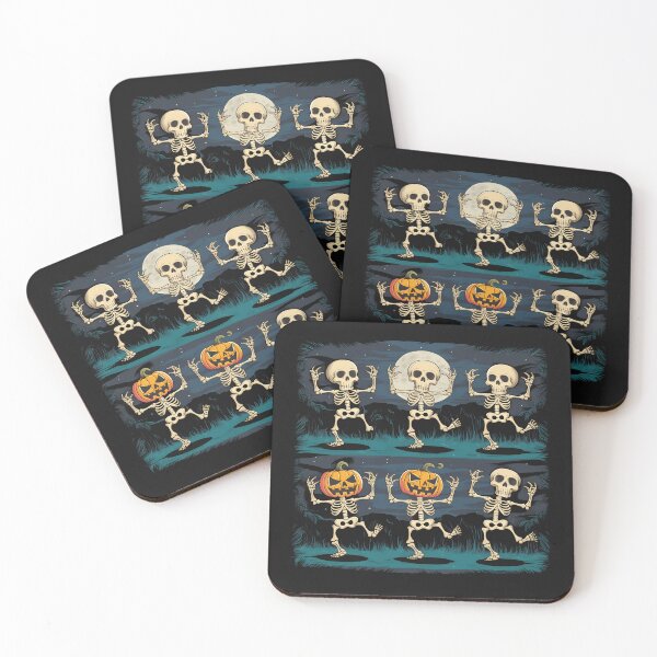 Item preview, Dancing Skeletons Dance Challenge Kids Halloween Pumpkins designed and sold by WildPalette-Art.