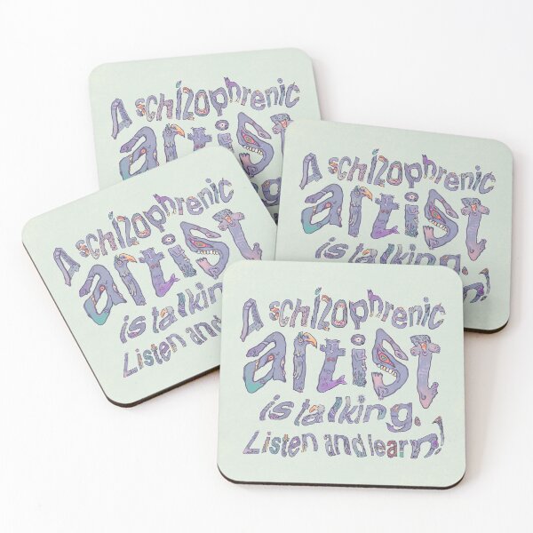 Item preview, Schizophrenic Artist is Talking: Listen and Learn! (in light green) designed and sold by Mishelle-Sherri.