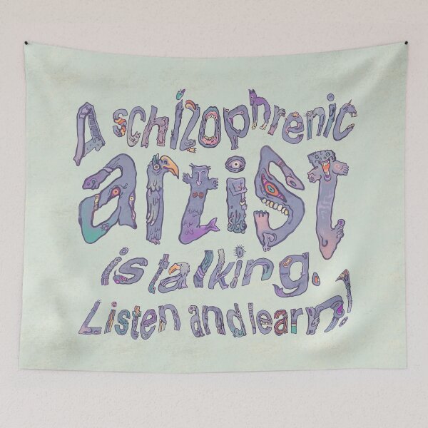 Item preview, Schizophrenic Artist is Talking: Listen and Learn! (in light green) designed and sold by Mishelle-Sherri.