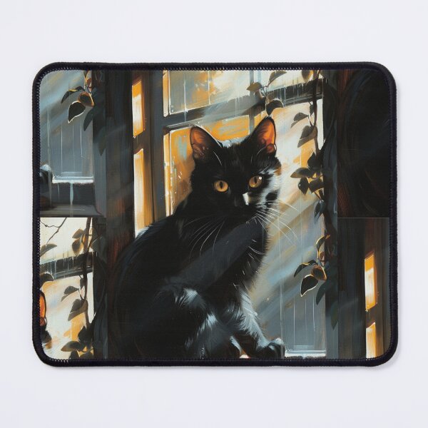 Item preview, Black cat designed and sold by MendaciousMina.