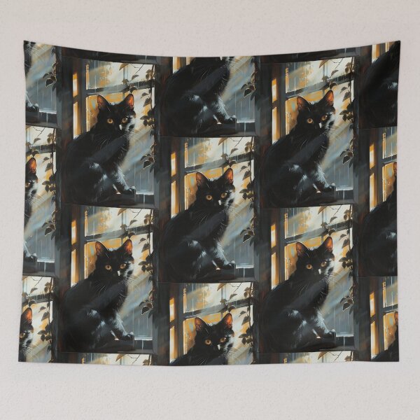 Item preview, Black cat designed and sold by MendaciousMina.