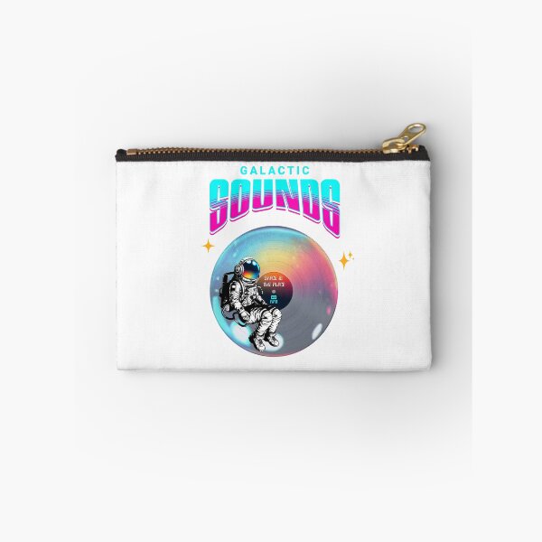 Item preview, Galactic Sounds - colourful astronaut fwearing headphones floating over a vinyl record designed and sold by geetarv.