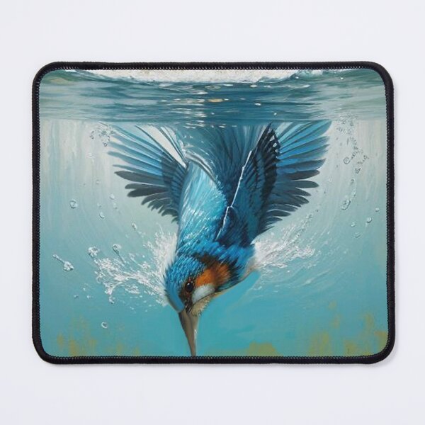 Item preview, Sunset Kingfisher’s Plunge Dive designed and sold by IvaRenee.