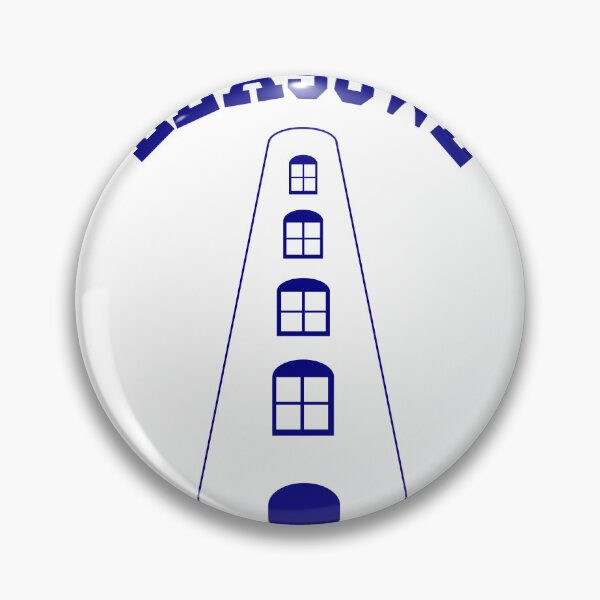 Item preview, Leasowe lighthouse navy on white designed and sold by szesnastka.