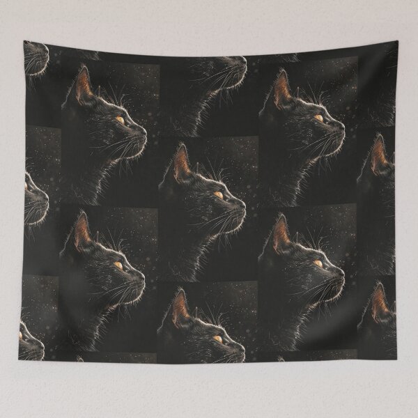 Item preview, Black cat designed and sold by MendaciousMina.