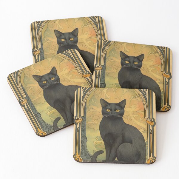 Item preview, ex libris Black cat designed and sold by MendaciousMina.