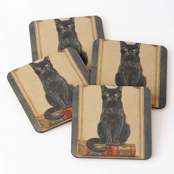 Item preview, ex libris Black cat designed and sold by MendaciousMina.