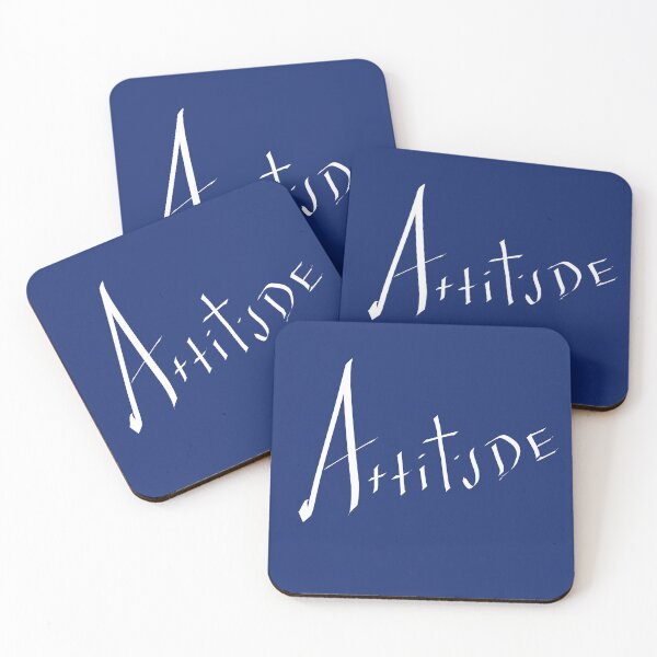 Item preview, Attitude text white design colour  designed and sold by Kkdesignshop14.