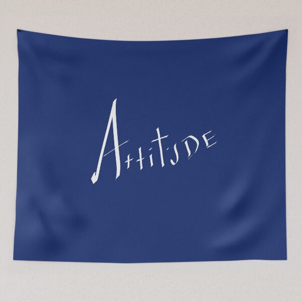 Item preview, Attitude text white design colour  designed and sold by Kkdesignshop14.