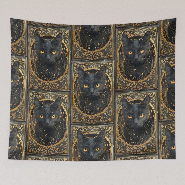 Item preview, Black cat designed and sold by MendaciousMina.