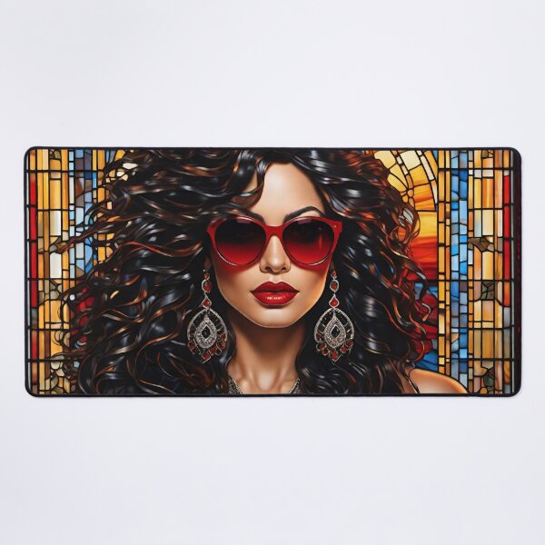 Item preview, WOMAN IN CHURCH STAINED GLASS designed and sold by NikaLim.