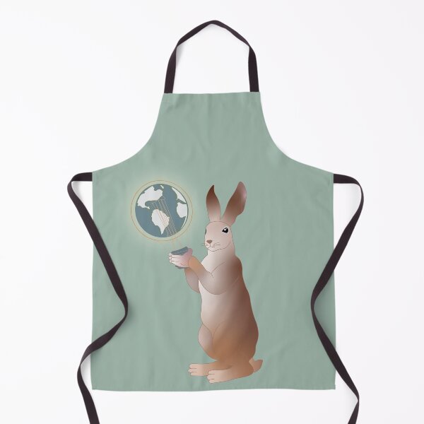 Item preview, A rabbit with a lamp shaped like the Earth designed and sold by HEERMANArt.