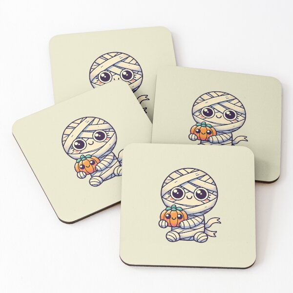 Item preview, Little Mummy with Pumpkin for Halloween Kawaii designed and sold by todayisteeday.