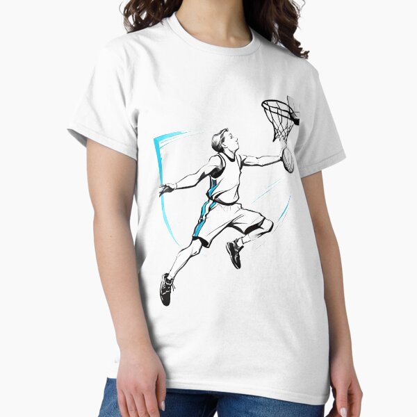 High-Flying Basketball Layup Art Classic T-Shirt