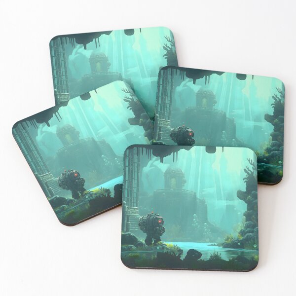 Item preview, Underwater Steampunk Adventure - Retro Pixel Art designed and sold by GreenInkXpress.