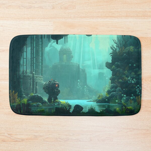 Item preview, Underwater Steampunk Adventure - Retro Pixel Art designed and sold by GreenInkXpress.