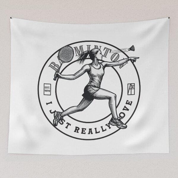 Item preview, BADMINTON - I Just Really Love - BADMINTON LOVER- 4 designed and sold by ArtProjectShop.