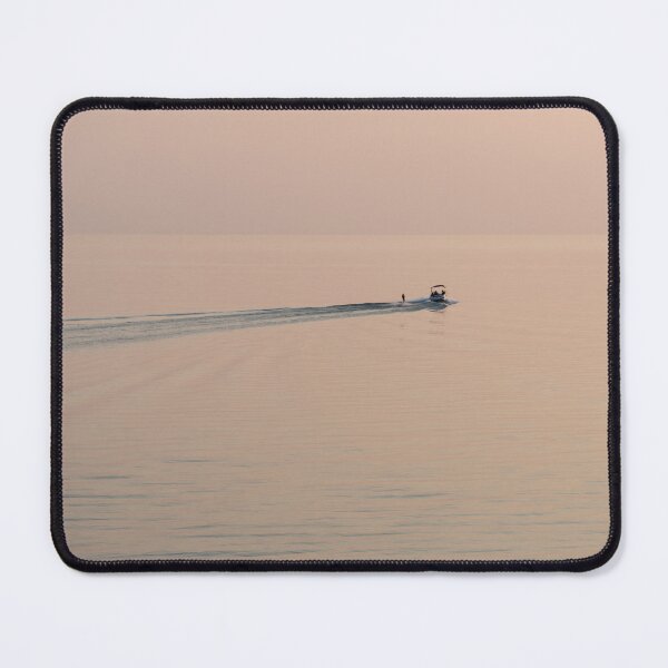 Item preview, Sunset Water Skiing on Flat Calm Sea designed and sold by Georgia Mizuleva.