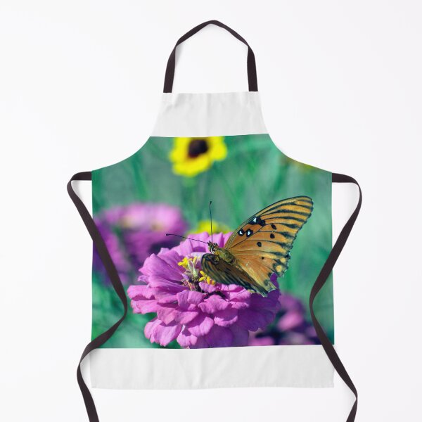 Item preview, Gulf Fritilarry Butterfly And Purple Flower designed and sold by MercerImages.